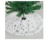 Port of Love Snowflake Mini Christmas Tree Skirt: Cute Star Ornament for Tabletop Tree Base Decoration