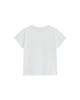 THEMUSEUMVISITOR W Flower Block Graphic T-Shirt (White)