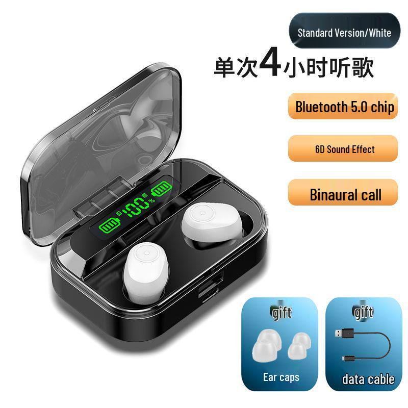 

20-25 Dual-Ear Bluetooth 5.4 Mini Wireless Earphones, Sport Over-Ear Headphones, Compatible with Android and Apple Mobile Phones