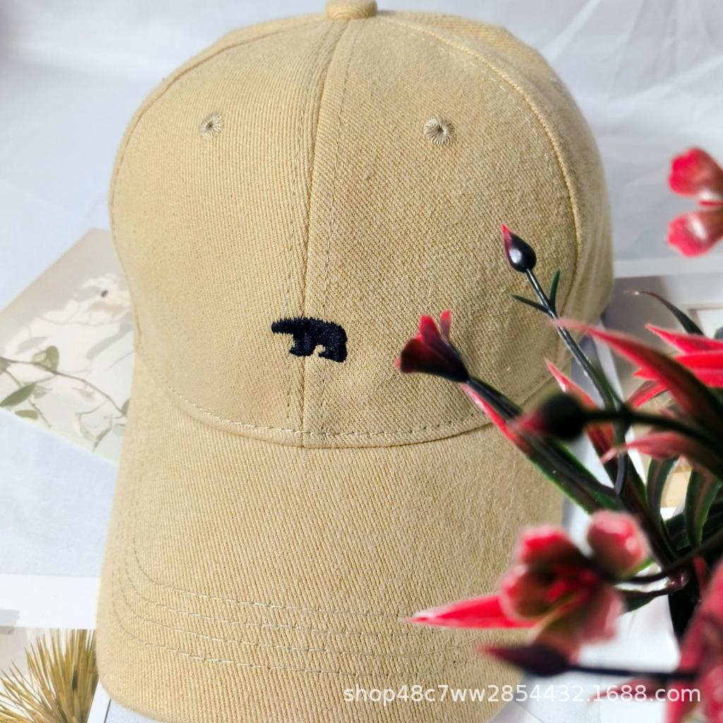 New American baseball cap women's soft top polar bear cap men's sun protection hat sun hat neutral
