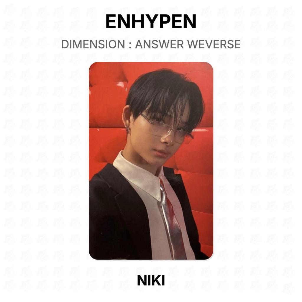 ENHYPEN DIMENSIONE : FOTOCARTA UFFICIALE WEVERSE ANSWER