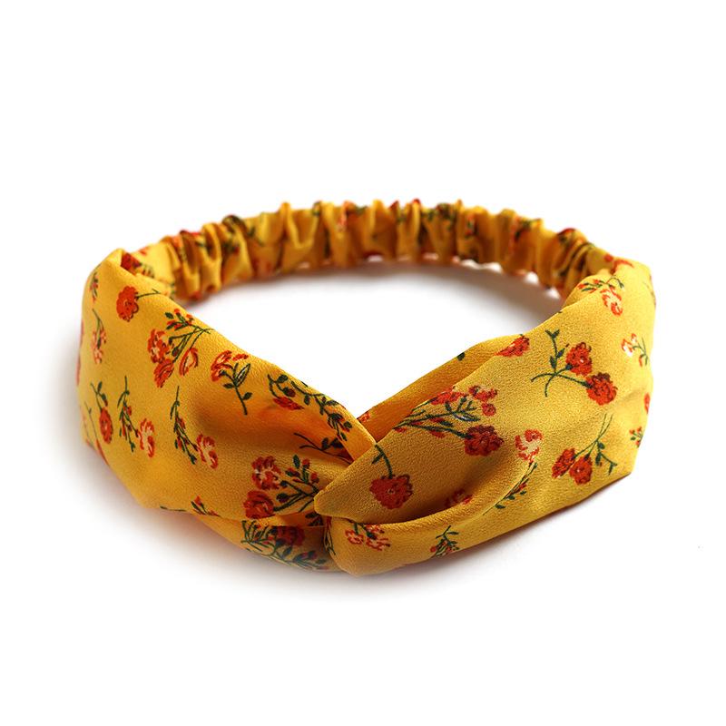 Korean Style Chiffon Elastic Headband for Women - Hair Accessory