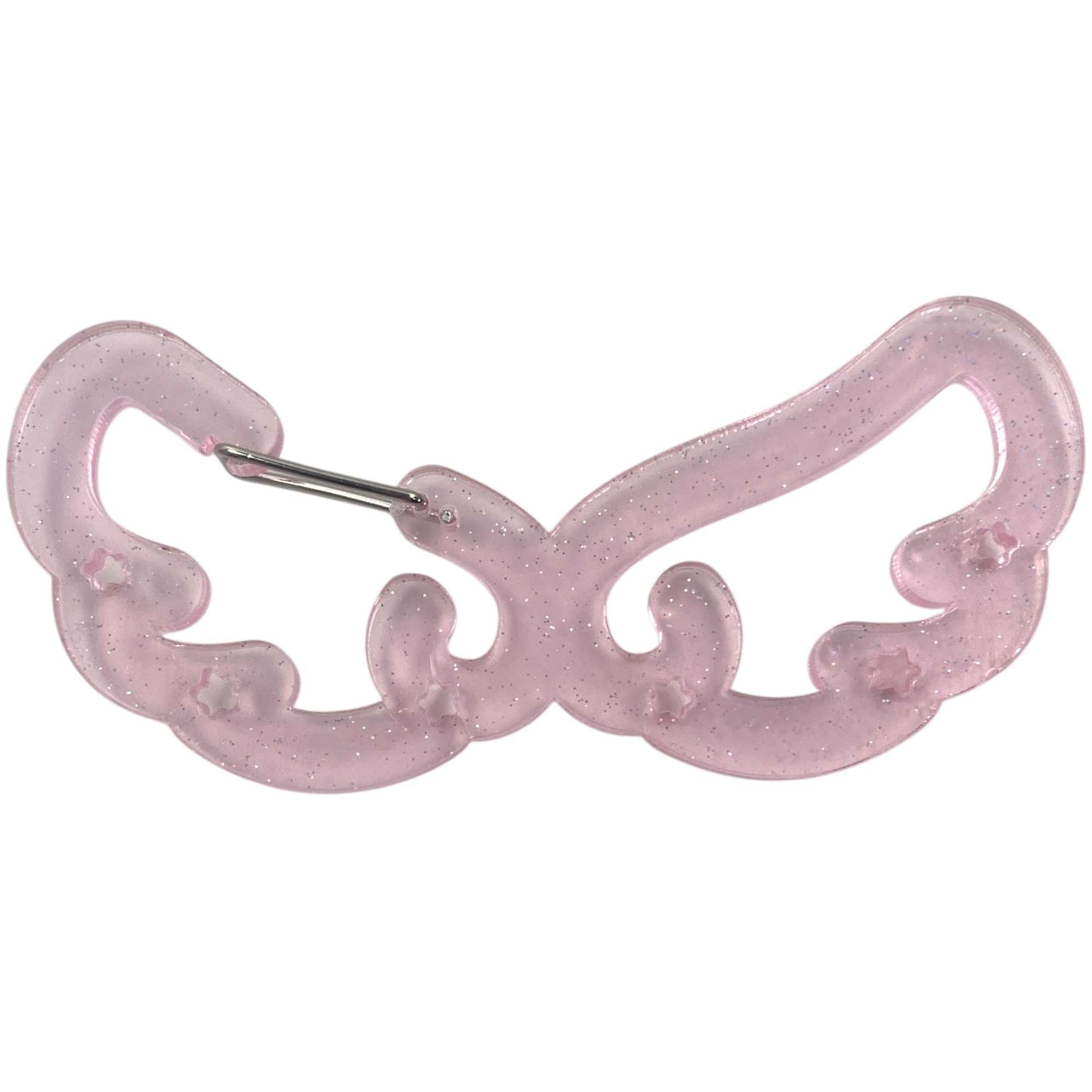 

GrandslamEX Wing Acrylic Carabiner Charm Key Ring Keychain Strap for Smartphones, Pouches, and Wallets, Cute and Stylish Decorative Hook, Colorful,