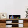 LED Music Spectrum Display 8 Brightness Modes USB Powered Electronic Clock 3 Alarm Clocks Voice or Line Controlled for Home