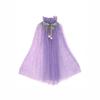 Girls Princess Cape Frozen Elsa Anna Dress Up Cloak Kids Tulle Shawl 3-8 Years Old