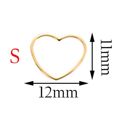 20pcs 3 Size Gold Stainless Steel Charm Pendant Open Bezels Hollow Pressed Resin Frame Mold Bezel DIY Jewelry Making Accessories