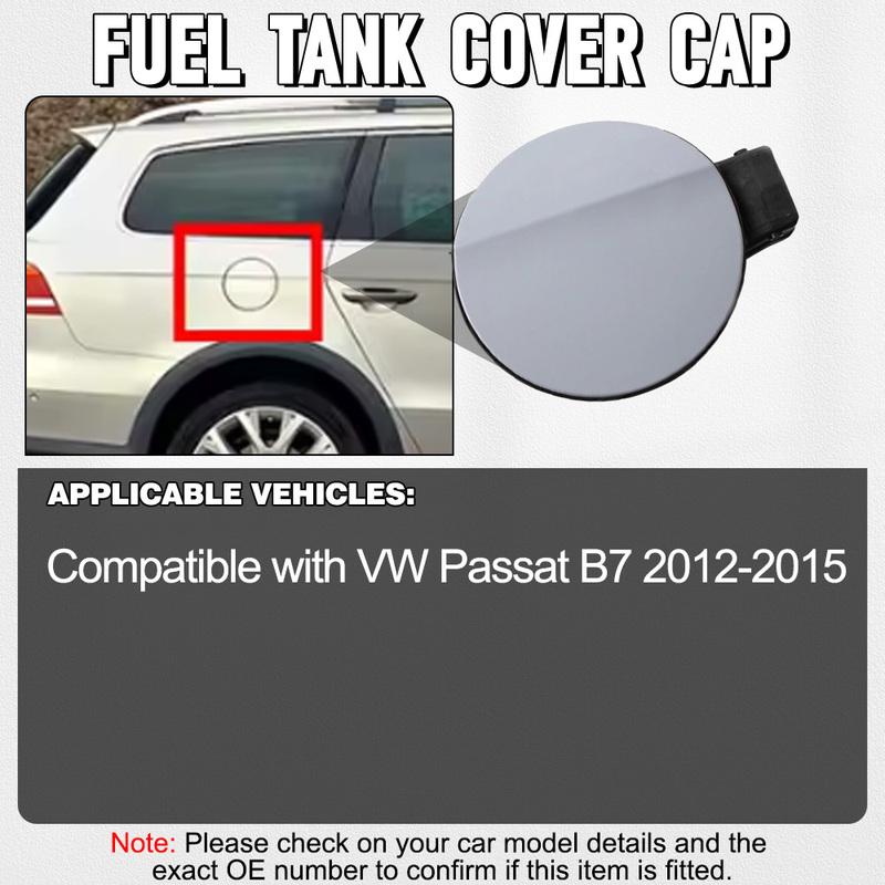 Kryt dvířek palivové nádrže pro VW Passat B7 2012 2013 2014 2015 3AD809857 ABS Nenabarvený Šedý