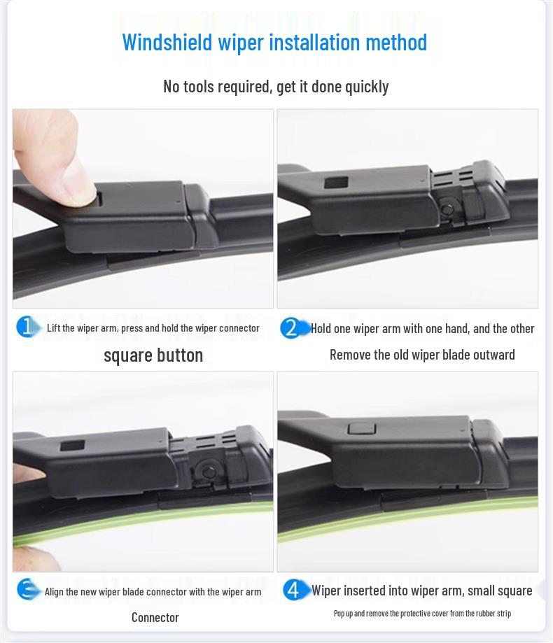 Frameless Silent Wiper for Volkswagen Jetta - Models 16, 17, 18, 19