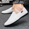 Sommer-Beanie-Schuhe, niedrig geschnittene Leinen-Schuhe aus lässigem Stoff, atmungsaktive lässige Fahrerschuhe
