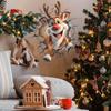 Cartoon Broken Wall Santa Claus Wall Sticker For Christmas Room Background Decor Mural New Year Decoration Self-adhesive Sticker