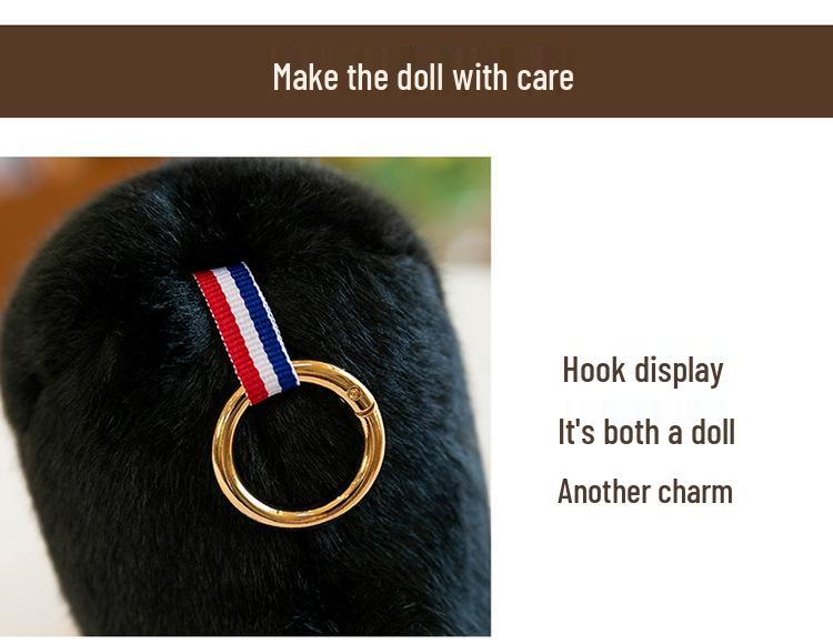Adorable Penguin & Rabbit Plush Keychain Doll - Girls' Gift & Bag Charm