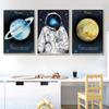 Kids Baby Nursery Room Decor Space Planet Art Print Canvas Painting Pictures for Wall Toile Decoration Murale Paintings Mural