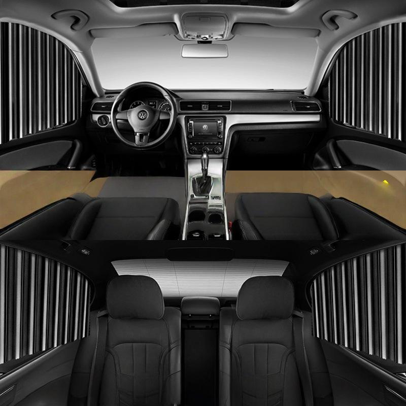 

Magnetic Car Sunshade Curtain for Summer Heat Protection Passenger Side-Single Piece