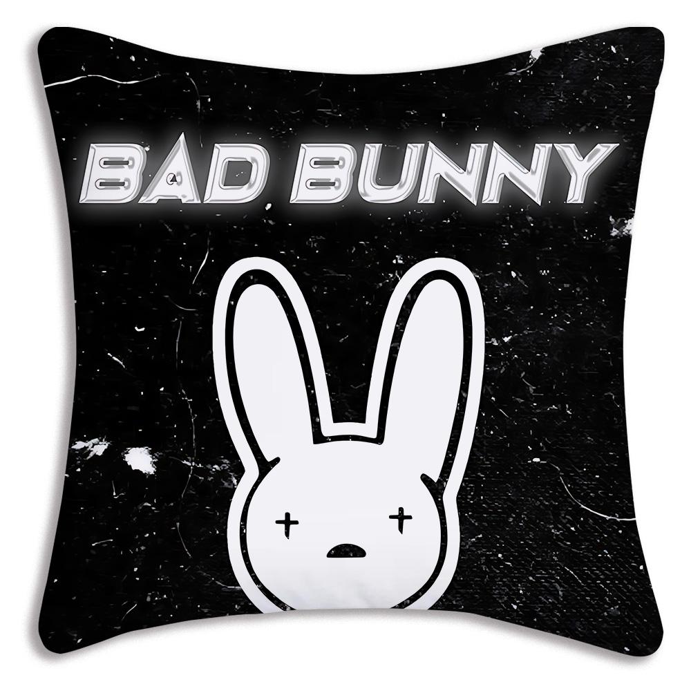 Fashion B-Bads B-Bunnys Art Pillow Covers Cartoon Sofa Decorative Home Double-sided Printing Short Plush Cute Cushion Cover