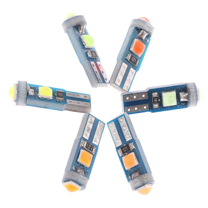 

2 шт. светодиодная лампа T5 3030 3Smd автомобильный измерительный прибор, приборная панель, интерьер Neo, клин, приборная панель, боковой сигнальный светильник 12 В