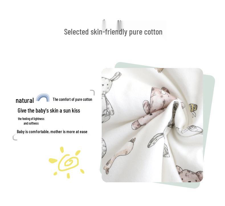 Autumn Winter Baby Blanket with Removable Inner Layer - Soothing Swaddle for Newborns and Toddlers.