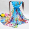 Women's Floral Silk Scarf: Spring & Autumn Sun Protection