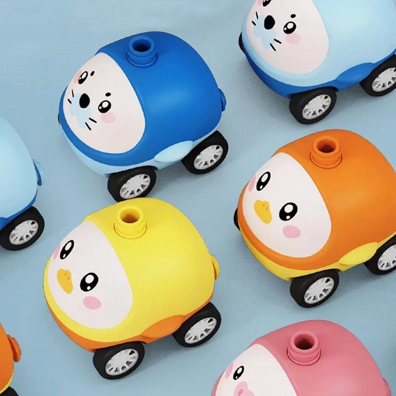 Childs Balloon Launcher Toys Educational Inertial Air Power Balloon Car Tower Science Toys For Children Newyear Gift