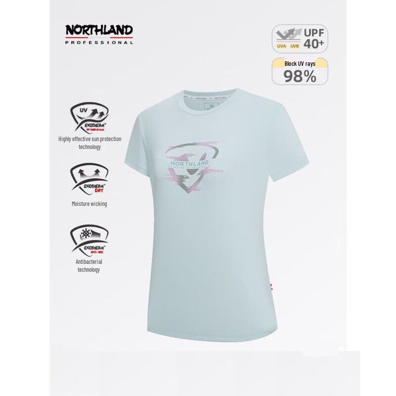 NORTHLAND Women s UPF40+ Sun Protection Short Sleeve T-shirt 170/92A