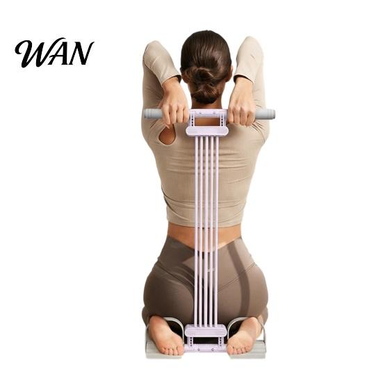 Oefenweerstandsbanden Pedaalband met Handvat, Verstelbare Buik Taille Arm Benen Krachttraining Workout Band, Sit-Up Spantouw Enkel