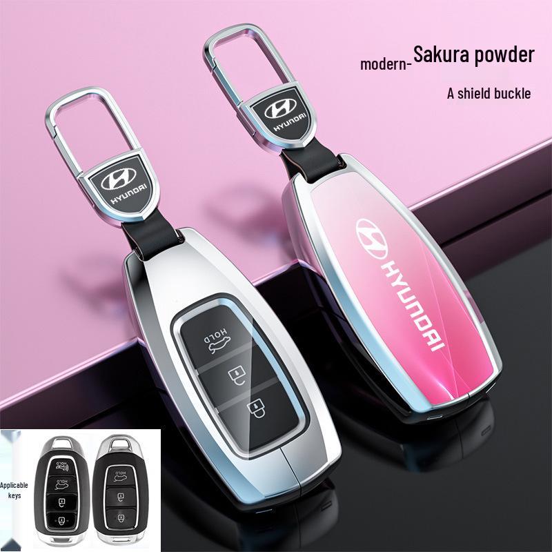 Hyundai Tucson Palisade IONIQ Nexo L Key Case Snap Button Shell