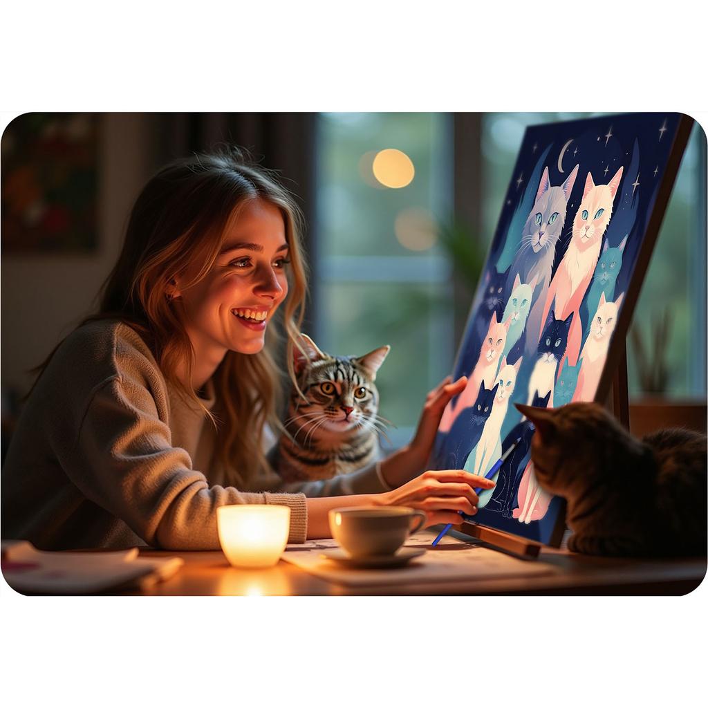 Paint By Numbers Picture Massido Cats