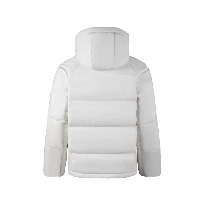 Li Ning Warmth Resistant Lock Temperature Water Repellent Windproof Comfortable Outdoor Casual Versatile Short Hooded Winter Down Jacket AYMV798-1
