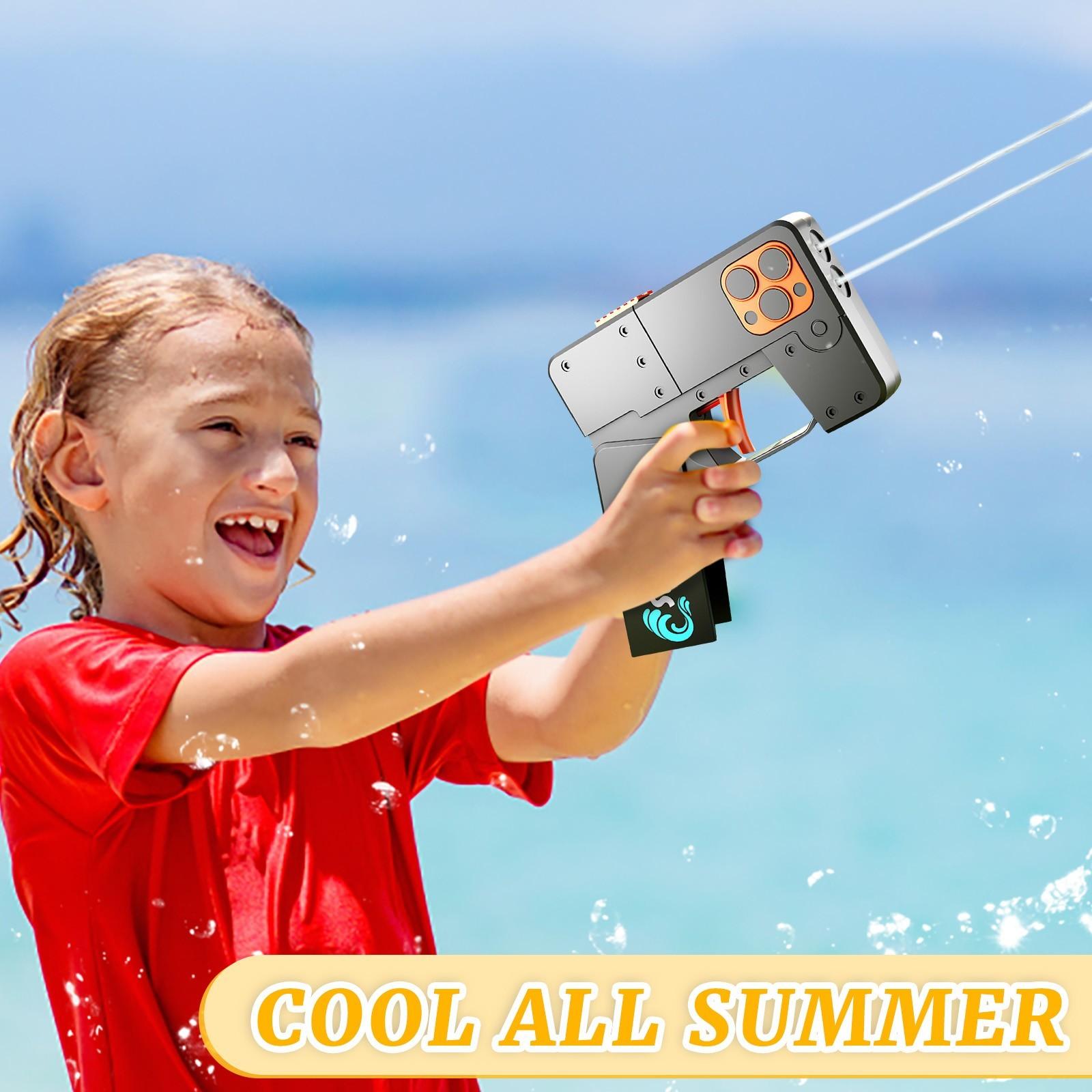 

Складной мобильный телефон, автоматическая разрывная водная модель с двойной головкой, игрушка One Size чёрный