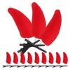 Cosplay Horns Hair Clips for Halloween Women 12Pcs Red Horn Accessories