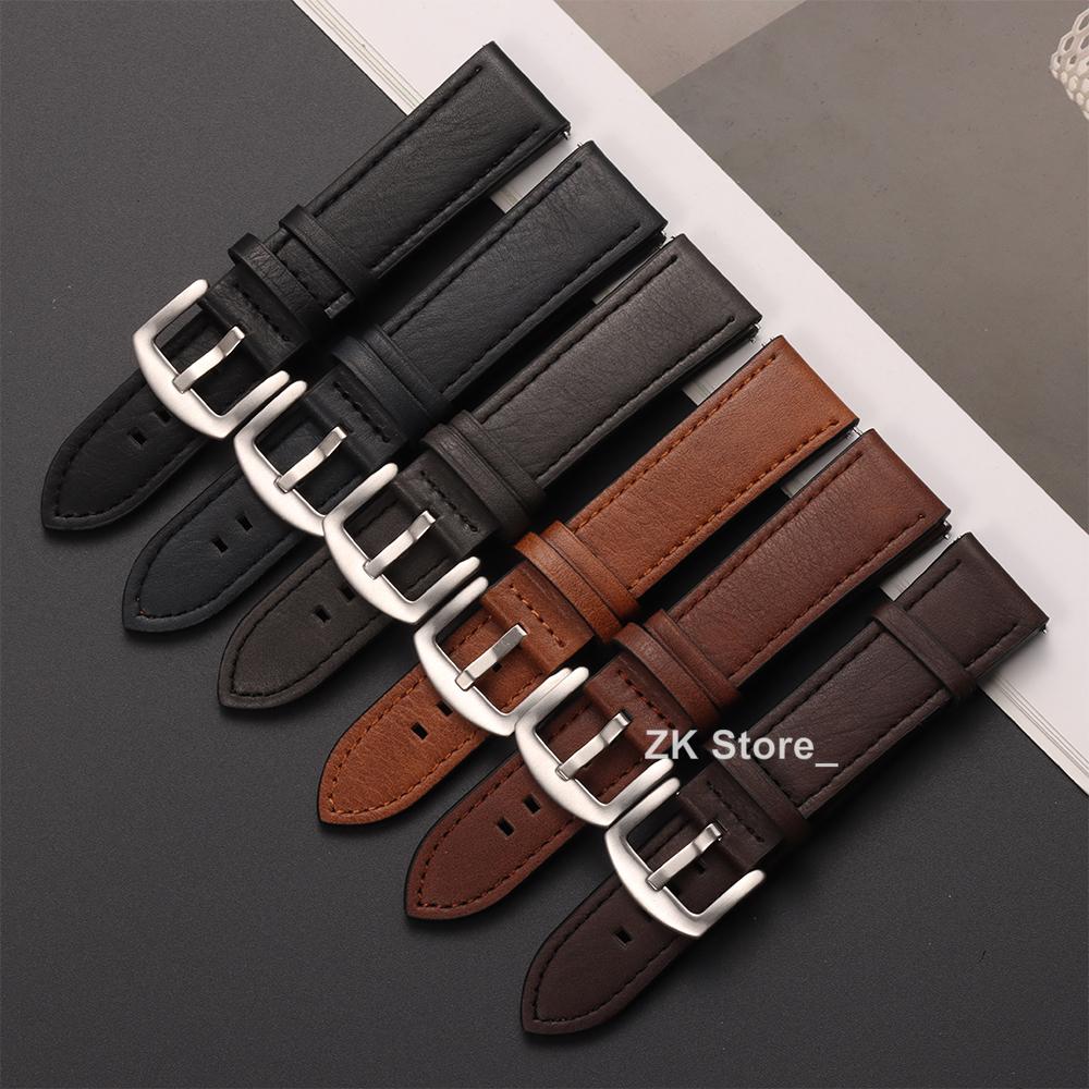 20mm 22mm Lederarmband für Samsung Galaxy Watch 6 5 4 40mm 44mm Gear Armband Vintage Armband für Xiaomi Redmi Watch 3 Active/Lite