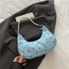 Borsa a Mano Unica con Fiocco Pieghettato Elegante Versatile Borsa a Spalla/Sottobraccio Per Donna