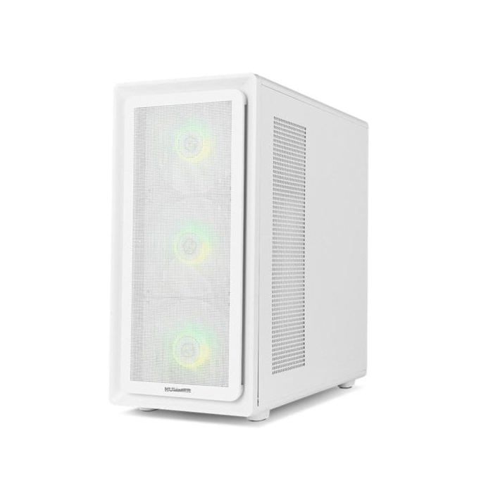Caja Semitorre NOX Hummer AERO Blanca ARGB ATX/M-ATX/ITX Cristal Templado 4x140mm ARGB PWM/USB-C