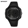 Sanda Men's Waterproof Dual Display Sports Watch with Large Screen for Students and Outdoor Activities