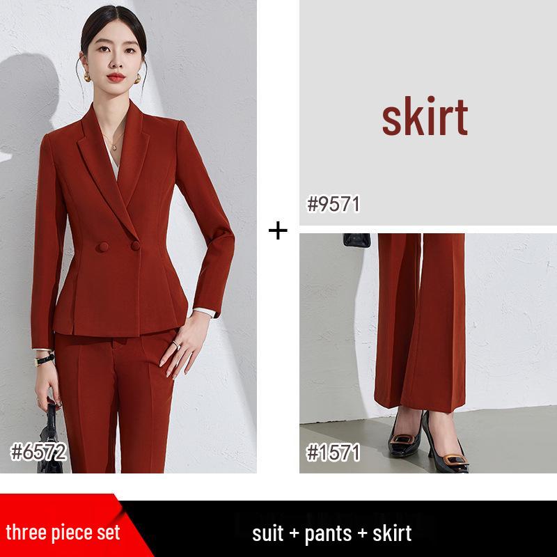 Women's Elegant High-End Suit Set for Formal Interviews and Events