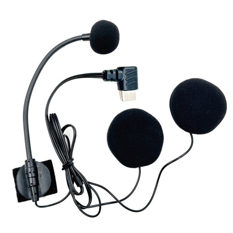 

Type C Half Covered Helmets Headset Microphone Omnidirectional for Motorcycle with Double Speakers and Single Mic 1