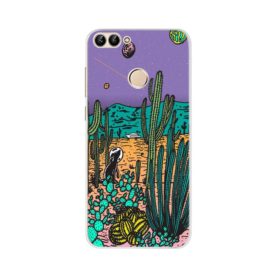 For Huawei P Smart 5.65inch Case Cute TPU Soft Silicone Back Cover Phone Case For Huawei P Smart 2018 FIG-LX1 PSmart Case