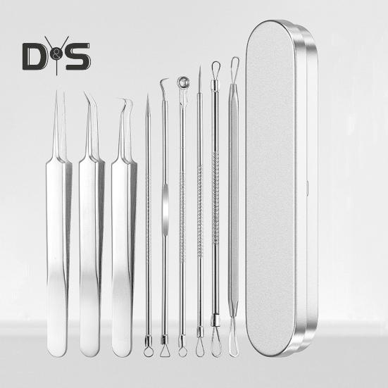 Blackhead Remover Tool Kit Professional Blackhead Extractor with Case And 5x Magnifying Glass for Pimples Blackheads Zit Removing Forehead Facial Nose