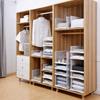 Plastic File Layered Partition Shelf Stackable Toy Snacks Container Clothes Storage Rack  Office