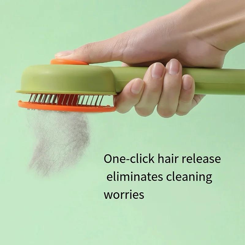 Pet Hair Removal Comb for Small Large Dogs Massage Self Cleaning Slicker Brush Kitten Puppy Trimming Comb Dog Grooming Supplies