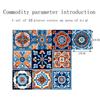 10pcs Tile Stickers Waterproof Self-Adhesive DIY Wall Decals For Kitchen Bathroom Home Laundry Room Decor