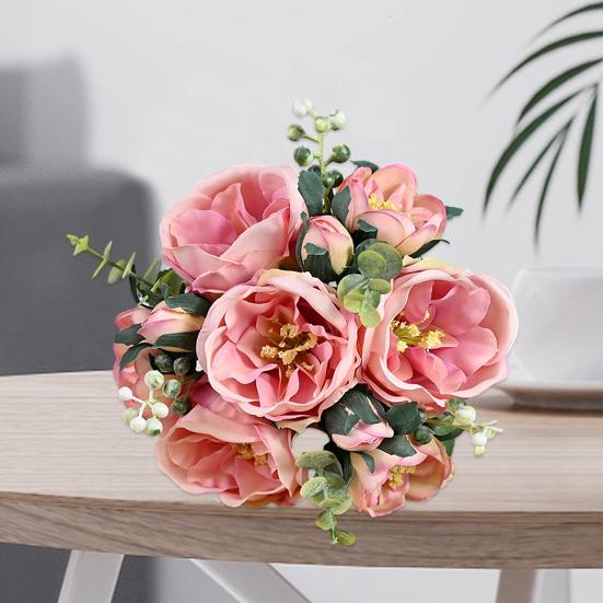 Beautiful Non-fading Decorative Bright Color Home Decoration Fake Rose Living Room Artificial Hibiscus