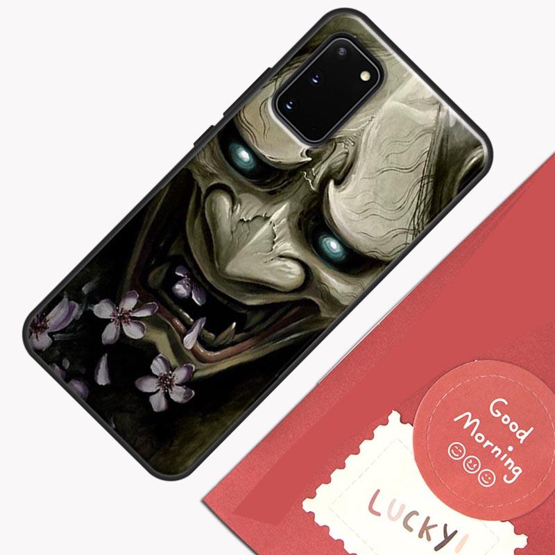 Japanese Oni Hannya Demon Mask Phone Case For Samsung Galaxy S26 S25 S24 S20 S21 S22 S23 Ultra S10 Plus S25 FE Cover Shell