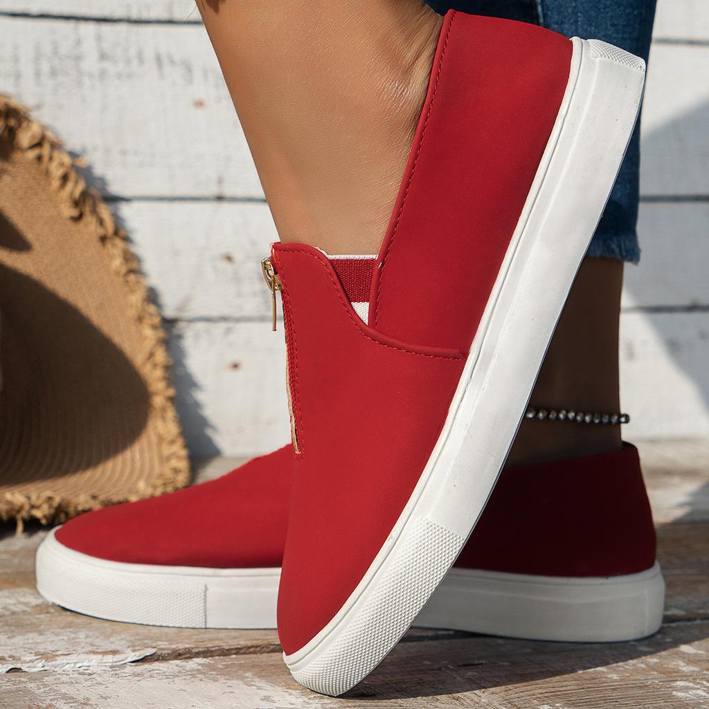 Shoes Woman Flats Casual Female Sneakers Round Toe Wedge Basket 2025 Dress Cute Big Size Summer Sports New Spring Flock