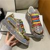 Top Quality Sneakers Women Skating Shoes  Rhinestone Women Loafers Platform Fashion Shiny Women'S Casual Shoes  Mujer