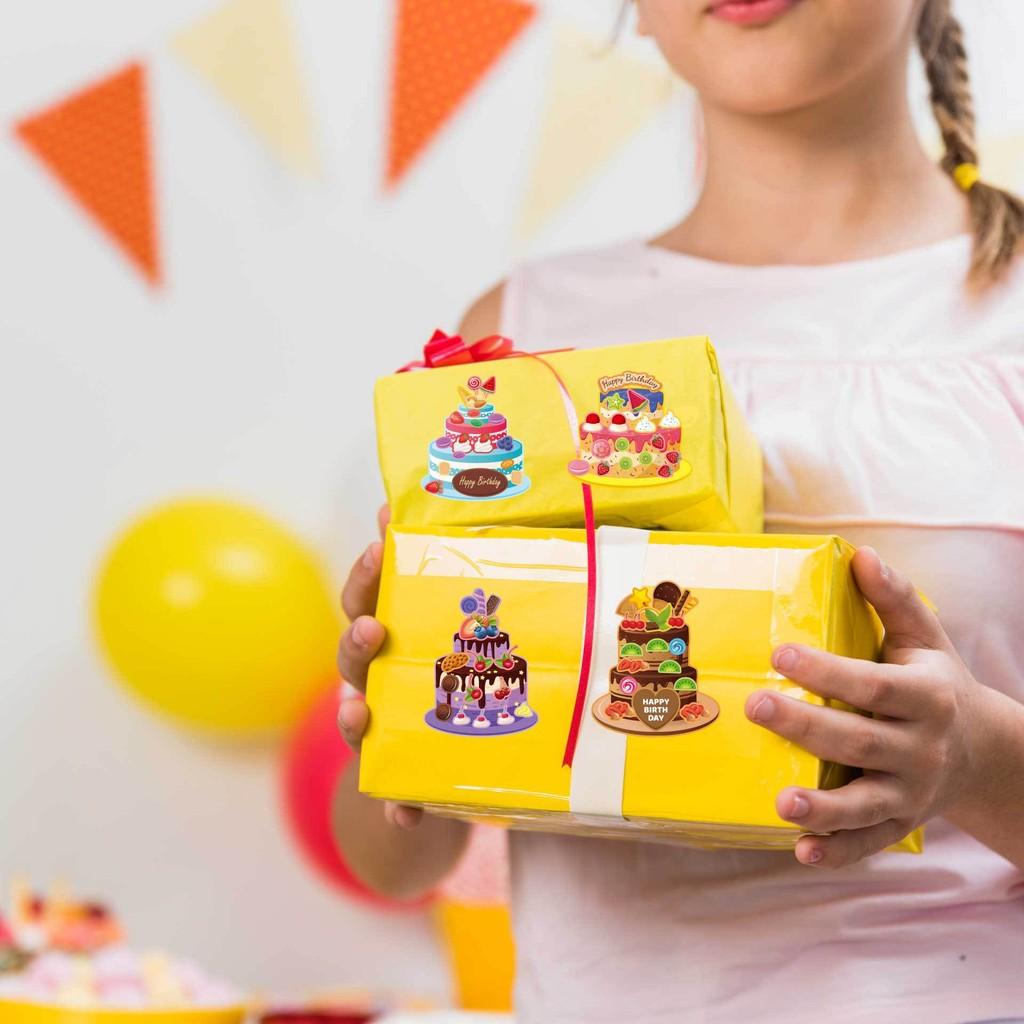Cute Childrens Anime Interactive Puzzle Birthday Cake Diy Face Stickers For Fun Activities