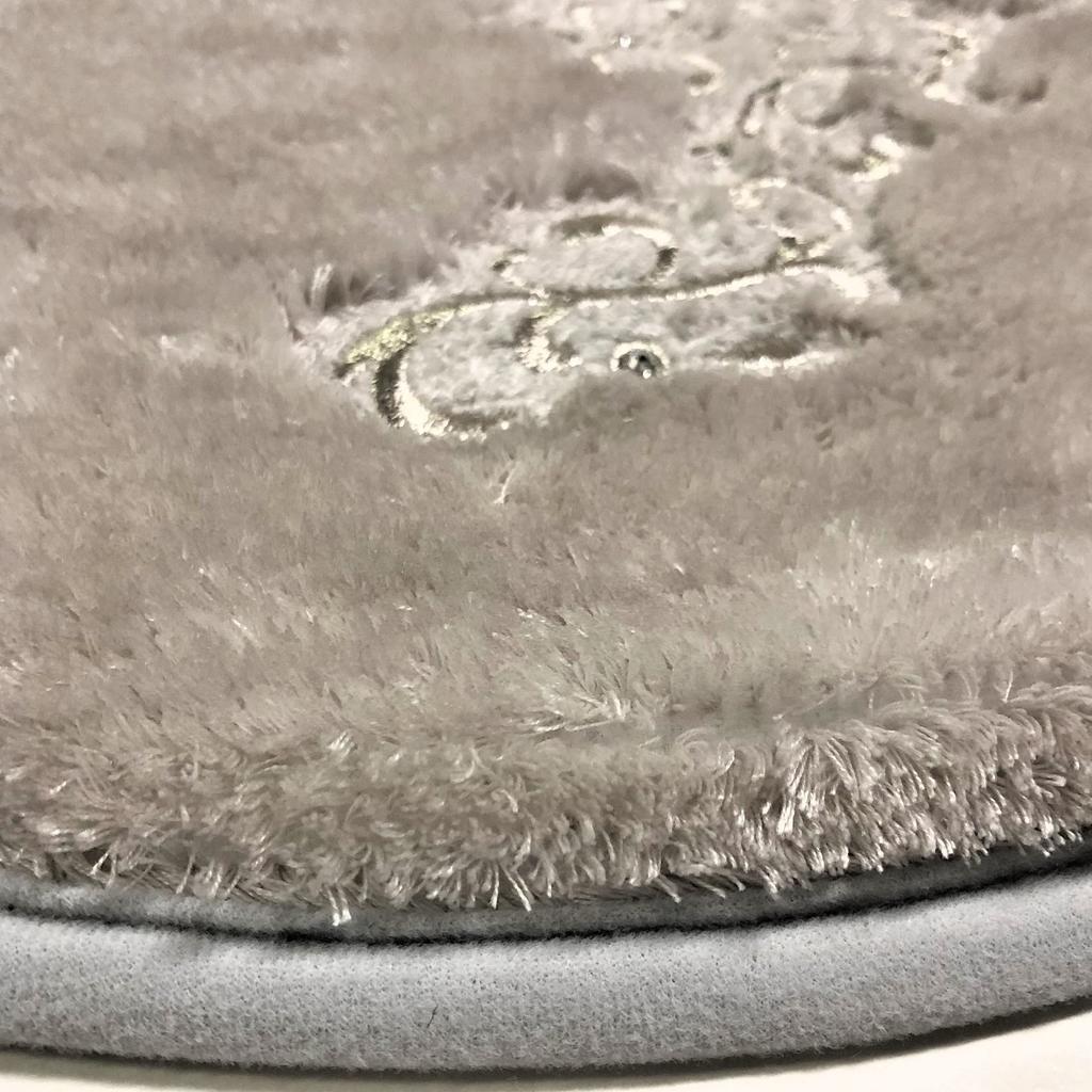 Senko NYNAS Shanti 2 Toilet Lid with Adhesive Silver Gray with Elegant 36386 Cover, Multi-Type Sheet, Rhinestones, Design,