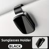 1pc YALIS Car Glasses Holder - Oval Durable ABS Resin, Easy Installation Suitable for All Models, Premium Fashion Glasses Clip