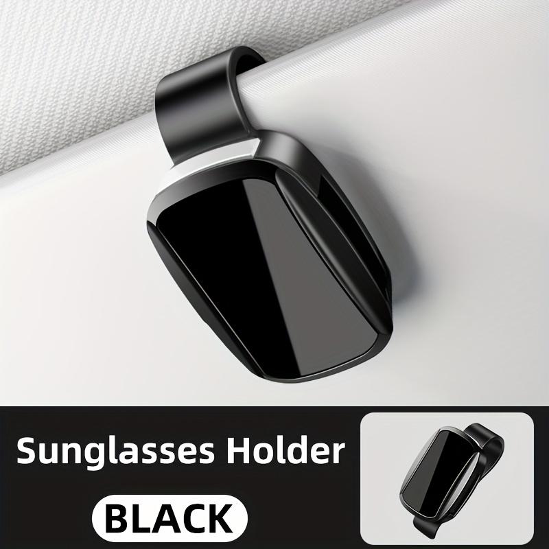 1pc YALIS Car Glasses Holder - Oval Durable ABS Resin, Easy Installation Suitable for All Models, Premium Fashion Glasses Clip