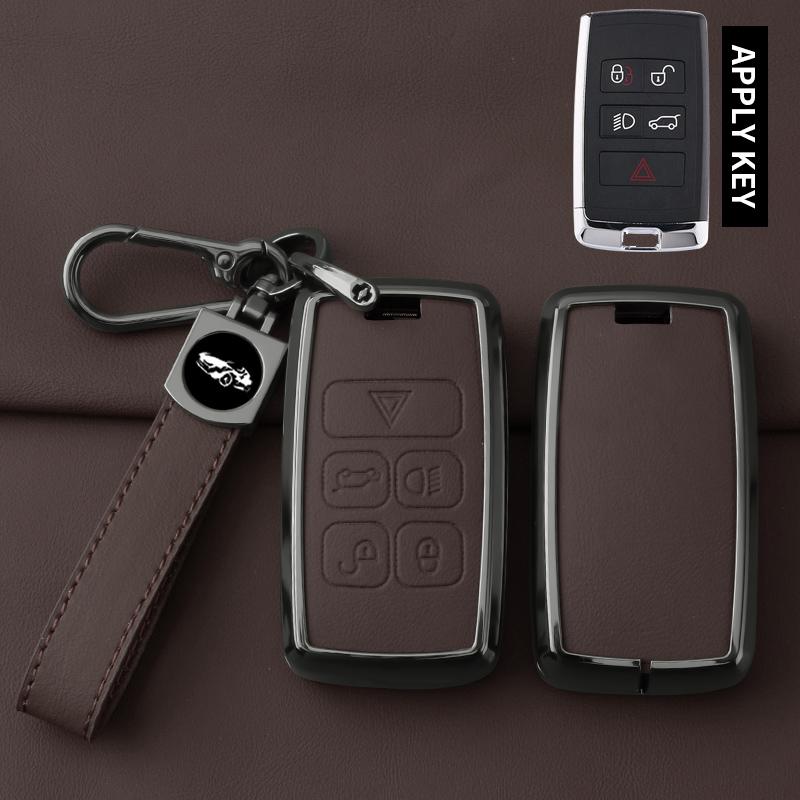 Innenraumleisten Auto Zinklegierung Schlüsselhülle Abdeckung Schale Für Land Rover Range Rover Discoverry 5 Sport Evoque Für JAGUAR XE XF XJ