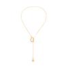 Adjustable Snake Necklace Featuring Metallic Luster Irregular Shape High Quality Iron Sweater Chain for Women Gift